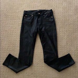 7 For All Mankind coated skinny jeans 28